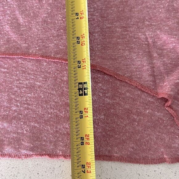 NWT Sugar Brand Pink Rose Muscle Tank hip hip Rose Sleeveless Hi Low Graphic - Picture 7 of 17